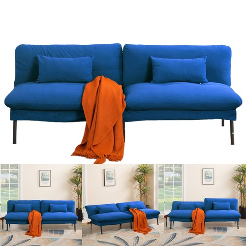Velvet split back futon - split,