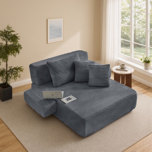 Convertible boneless chaise - convertible,