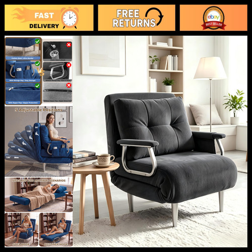 Position folding futon sofa - 5-position,